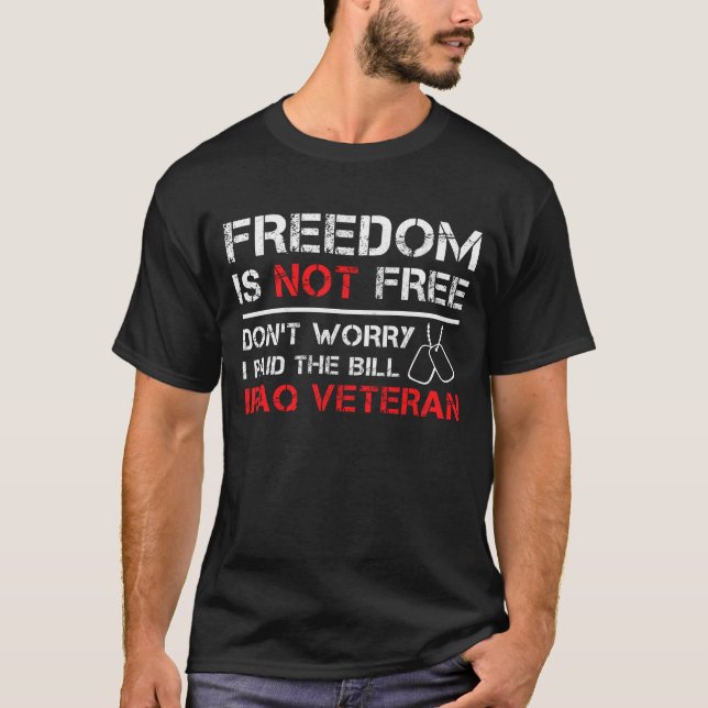 Iraq Veteran OIF OEF US Military Iraqi Freedom T-Shirt (Front)
