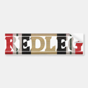 Iraq Veteran Redleg Bumper Sticker
