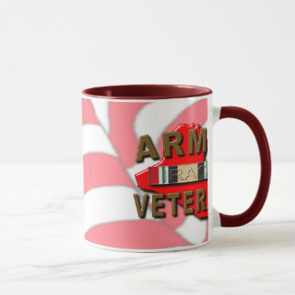 Iraq Veteran Service Ribbon, ARMY Mug