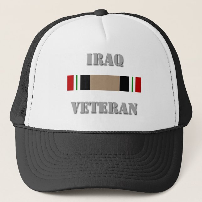 IRAQ VETERAN TRUCKER HAT (Front)