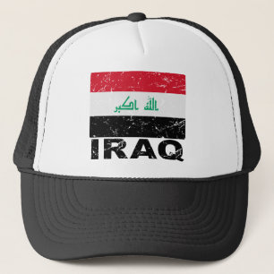 Iraq Vintage Flag Trucker Hat