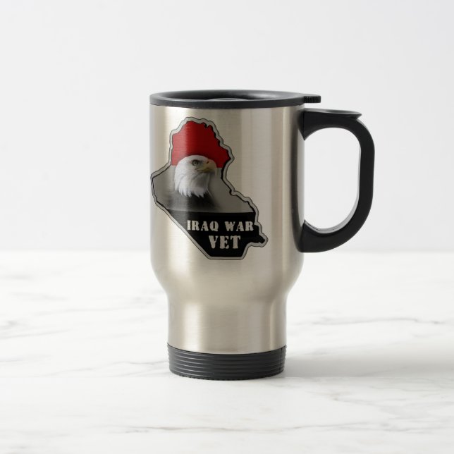 Iraq War Military Veteran Travel Mug (Right)