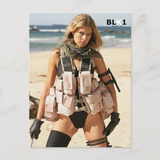 Iraq War Postcard - Swimsuit Model VJ7T5810 (Front)
