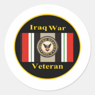 Iraq War Veteran "Navy" Stickers