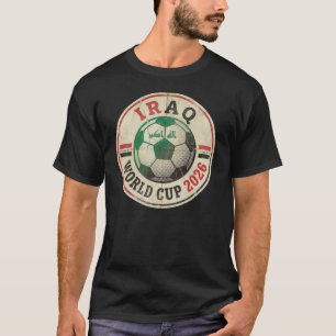 Iraq World Cup 2026 Vintage Retro Soccer T-Shirt