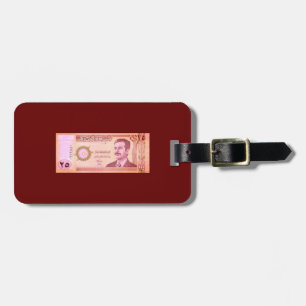 Iraqi Dinar with Saddam Hussein Luggage Tag