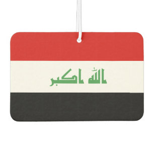 Iraqi Flag Car Air Freshener