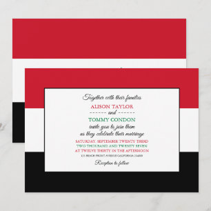 Iraqi Flag, Flag of Iraq Wedding Invitation