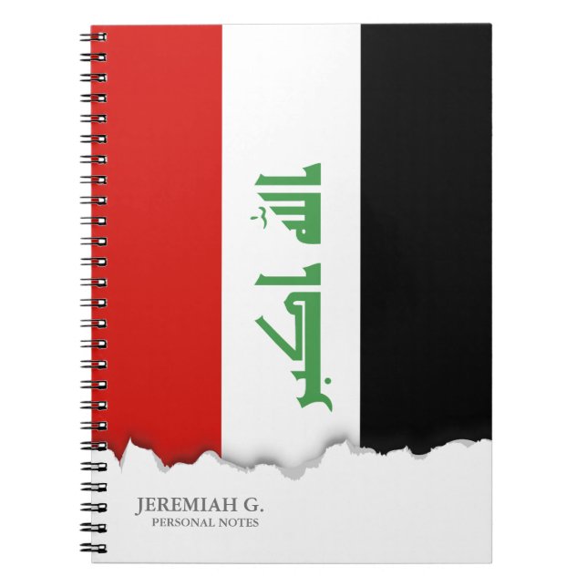 Iraqi Flag Notebook (Front)
