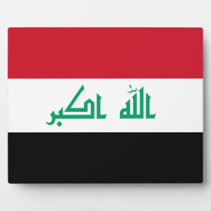 Iraqi Flag Plaque