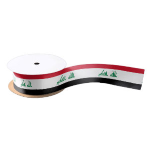 Iraqi flag ribbon satin ribbon