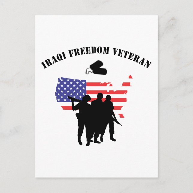 Iraqi Freedom Veteran Postcard (Front)
