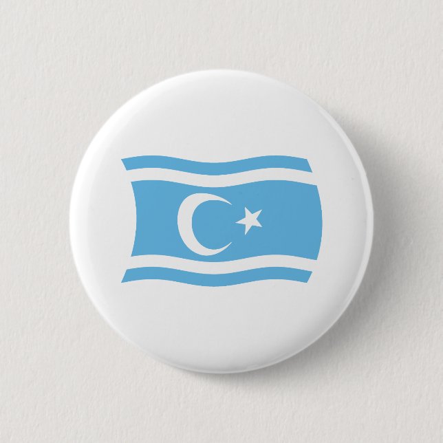 Iraqi Turkmen Flag Button (Front)