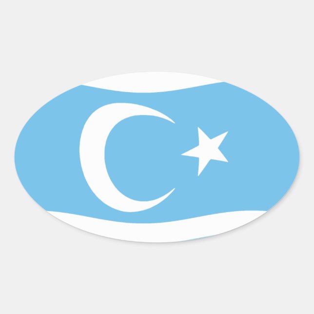 Iraqi Turkmen Flag Sticker (Front)