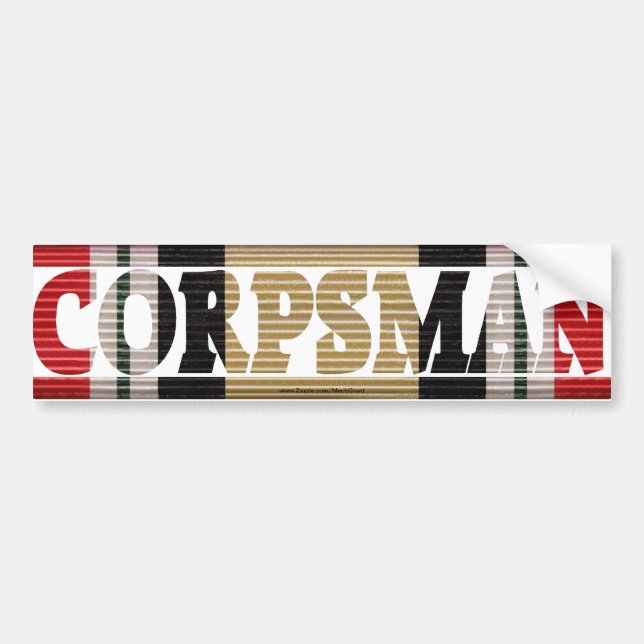 Iraqi Veteran Corpsman CMR Bumper Sticker (Front)