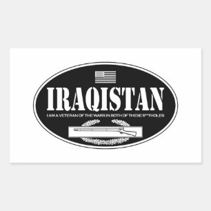 Iraqistan CIB Rectangular Sticker