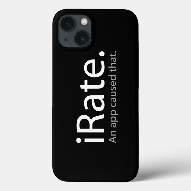 iRate - An App Caused That !!! Case-Mate iPhone Case (Back)