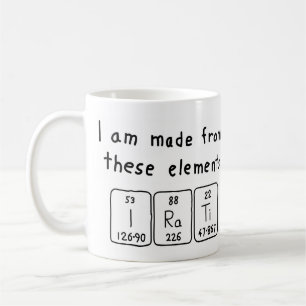 Irati periodic table name mug