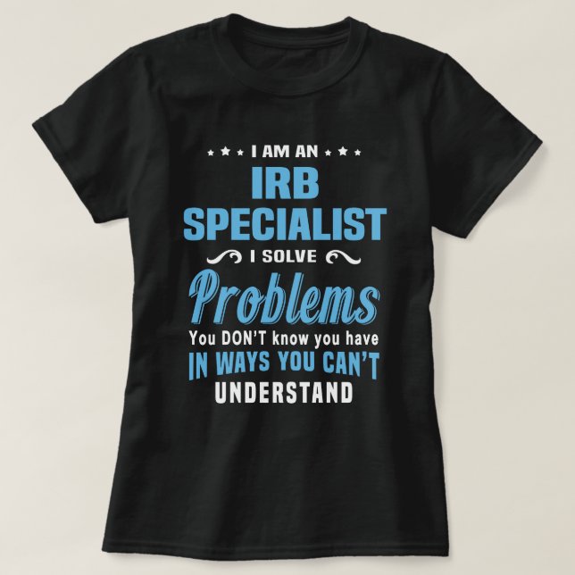 IRB Specialist T-Shirt (Design Front)