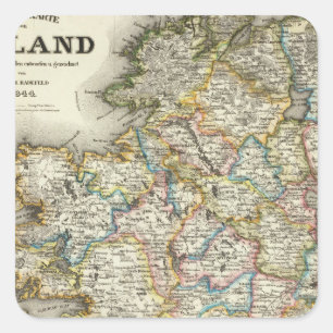 Ireland 13 square sticker