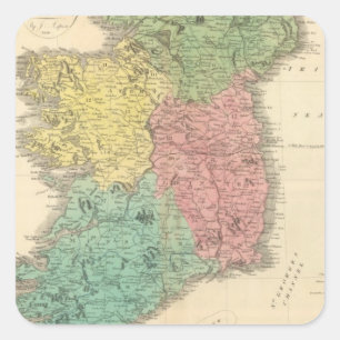 Ireland 16 square sticker