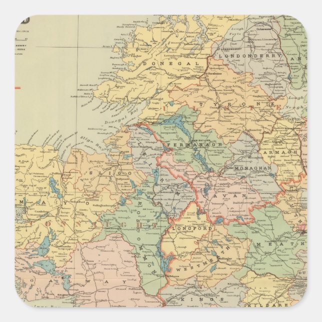 Ireland 20 square sticker (Front)