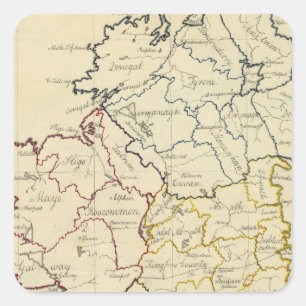 Ireland 21 square sticker