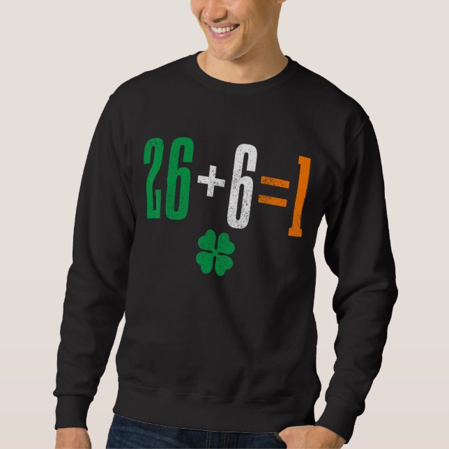 Ireland 26+61 Irish Flag Sweatshirt (Front)