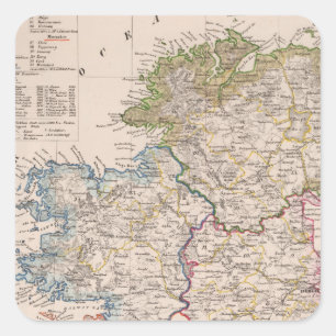 Ireland 5 square sticker