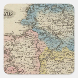Ireland 9 square sticker
