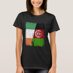 Ireland Afghanistan Half Flag Irish Afghan Heritag T-Shirt
