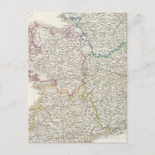 Ireland Atlas map Postcard (Front)