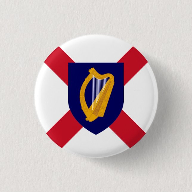 Ireland Badge - Cross & Harp Shield (Front)