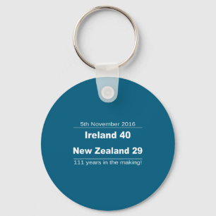 Ireland Beat New Zealand All Blacks - Irish Rugby Key Ring