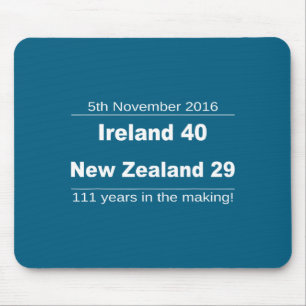 Ireland Beat New Zealand All Blacks - Irish Rugby Mouse Mat