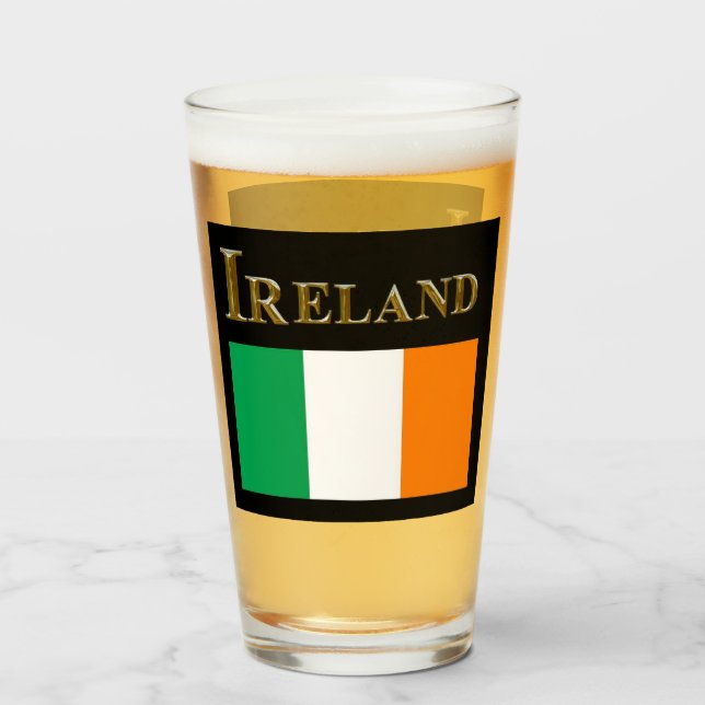 IRELAND BEER GLASS (Front Filled)
