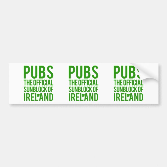Ireland Bumper Sticker (Front)