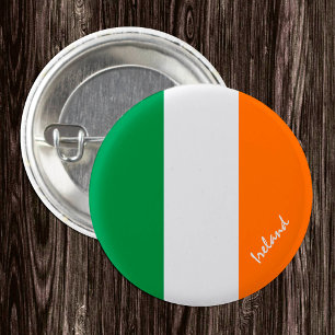 Ireland button, patriotic Irish Flag 3 Cm Round Badge