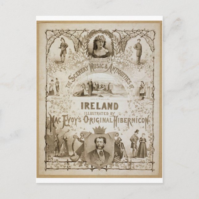 Ireland, by 'Mac Evoy's Original Hibernicon' Postcard (Front)