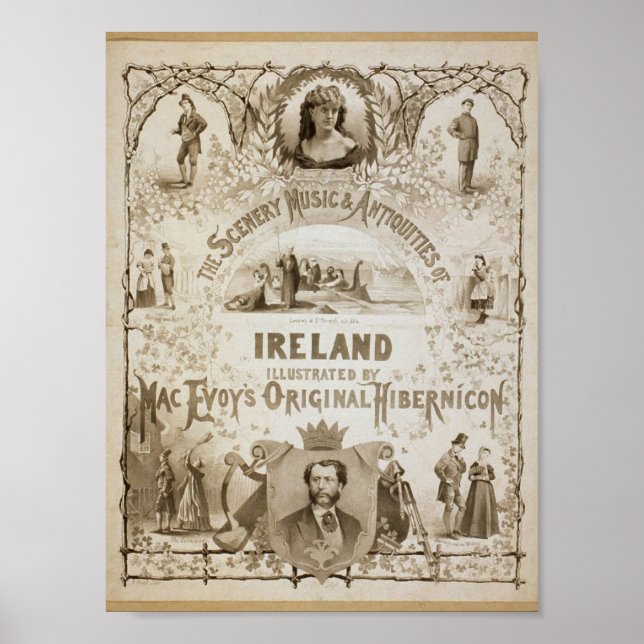 Ireland, by 'Mac Evoy's Original Hibernicon' Poster (Front)