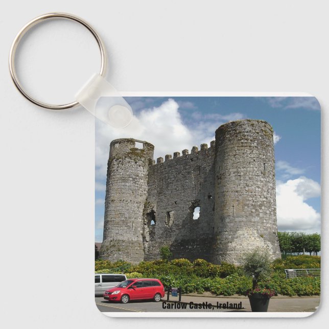 Ireland Carlow Castle, County GAA Flag Key Ring (Front)