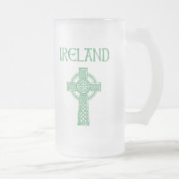 Ireland Celtic Cross Frosted  Mug