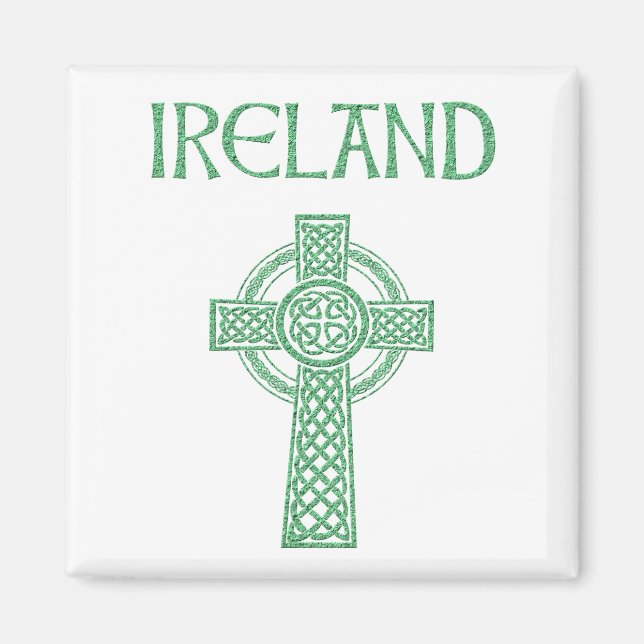 Ireland Celtic Cross Magnet (Front)