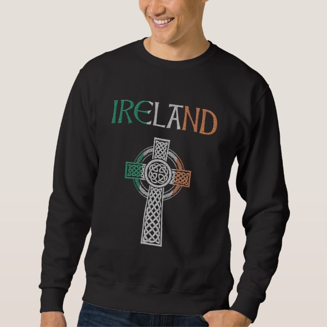 Ireland Celtic Cross Sweatshirt (Front)