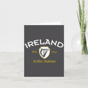 Ireland Celtic Nation Established 1541 Card