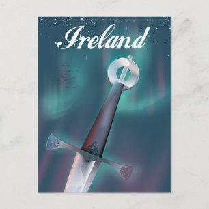 ireland celtic sword postcard