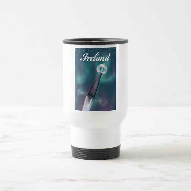 ireland celtic sword travel mug (Center)