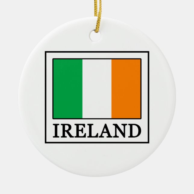 Ireland Ceramic Tree Decoration (Front)