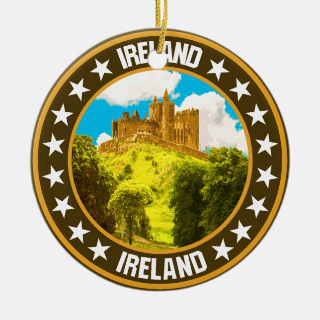 Ireland                                            ceramic tree decoration (Front)