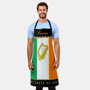 Ireland Chefs Apron, Kitchen, Irish Flag Apron